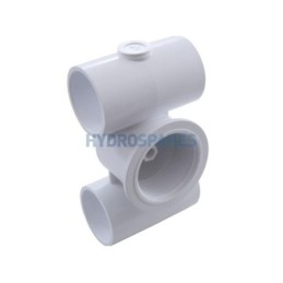 Balboa HydroJet Body 1-1/2" Air & Water - White PVC