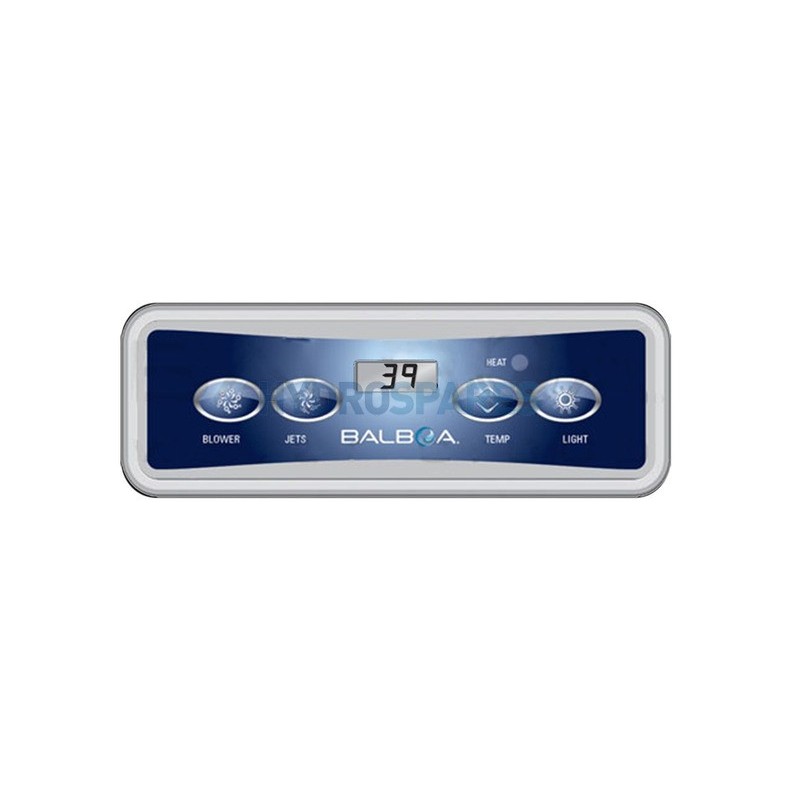 Topside - Control Panel - VL401 4 Button 54094 - Blower, Jets, Temp, Light