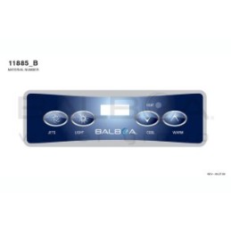 Balboa | Top Side Panel VL401 - Jets Light Cool Warm