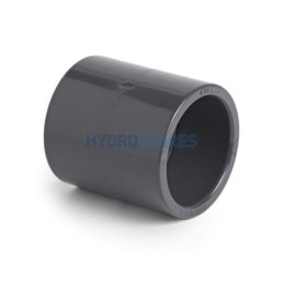 Adaptor - Plain x Plain  MET x IMP Grey 1.5" F x 50mm F (BS) PVC