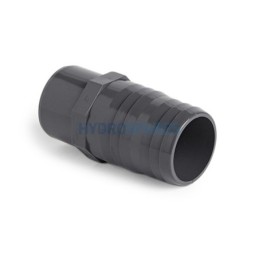 Adaptor - Spg/Barb  MET Grey 32mm Spg x 32mm Barb PVC